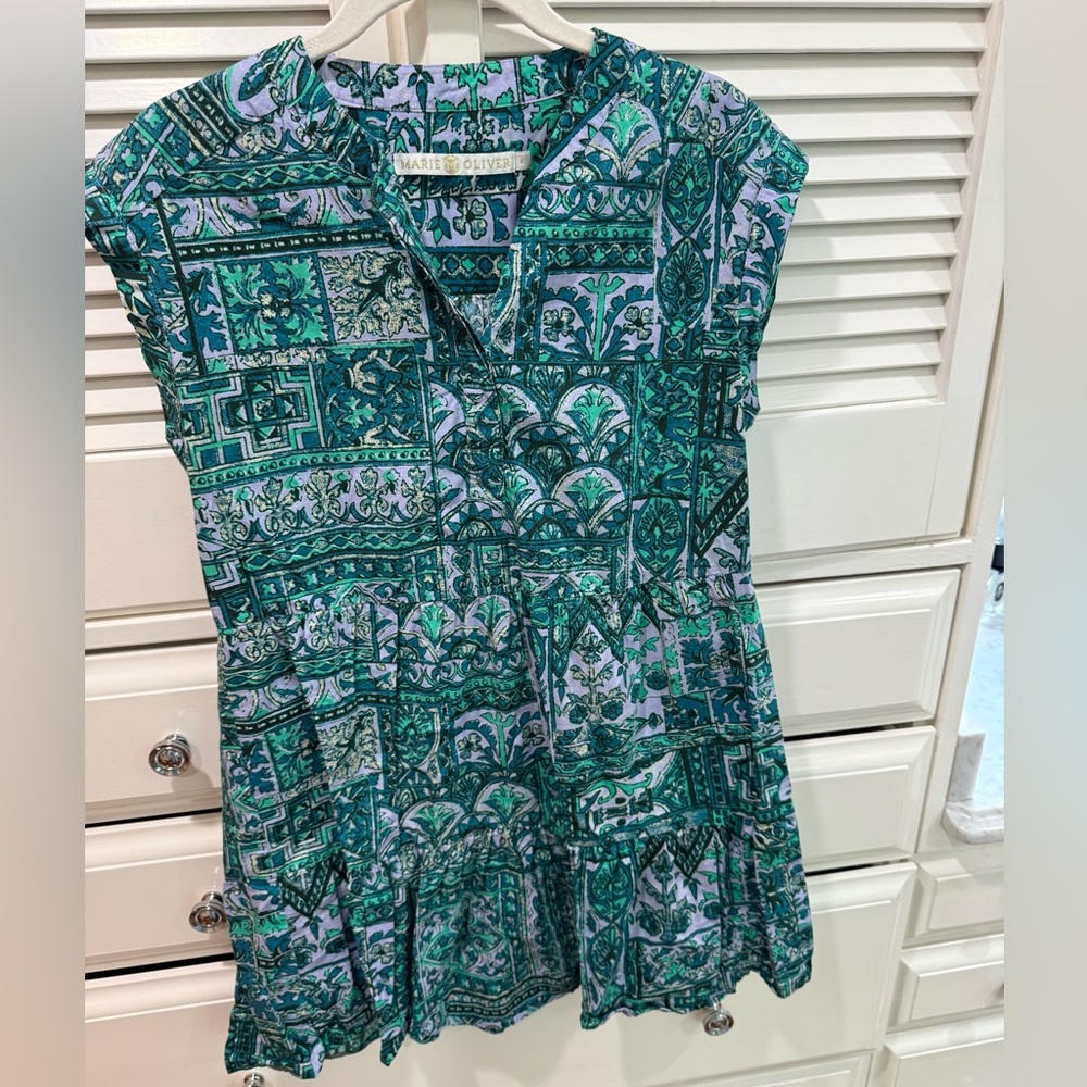 Marie Oliver Lachlan Tiered Mini Dress